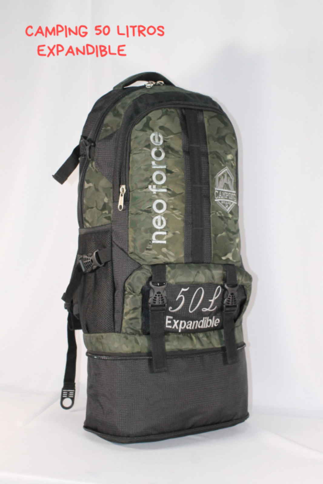 Morral de camping 50 litros Expandible - Imagen 3